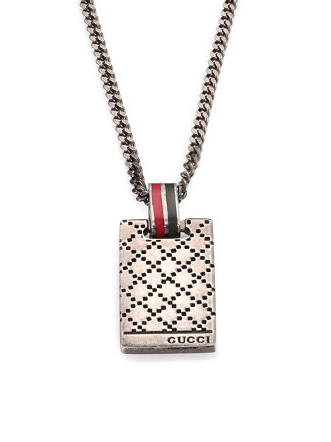 gucci necklaces mens|gucci men's necklace sale.